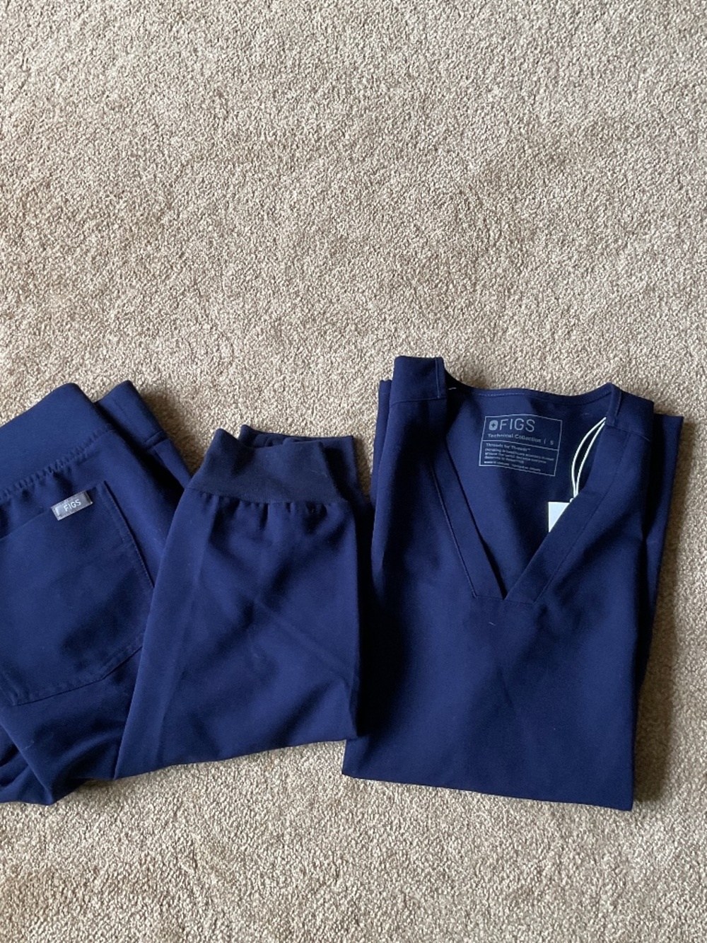 FIGS Navy blue NWT Scrub Set